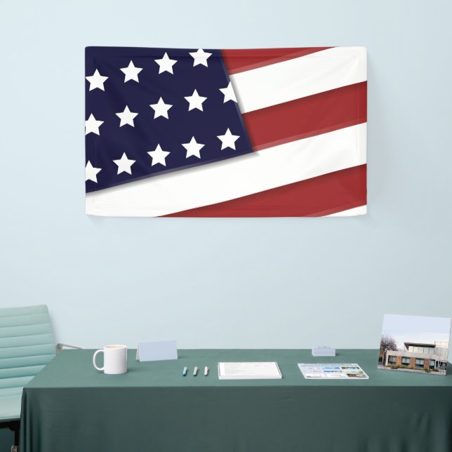 Lona Bandera de Estados Unidos  (Feria)