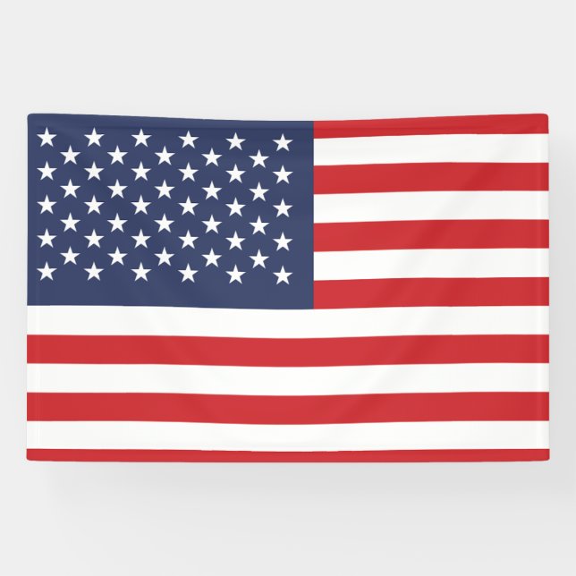 Lona Bandera de Estados Unidos (Horizontal)