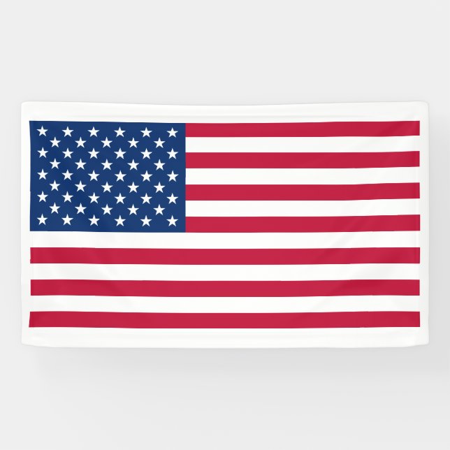 Lona Bandera de Estados Unidos (Horizontal)