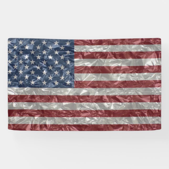 Lona Bandera de Estados Unidos - Atrapada (Horizontal)