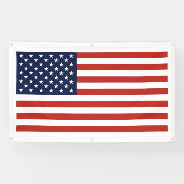 Lona Bandera de Estados Unidos de alta calidad (Horizontal)