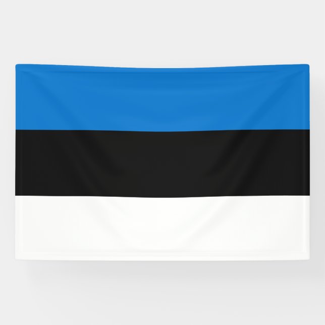 Lona Bandera de Estonia (Horizontal)