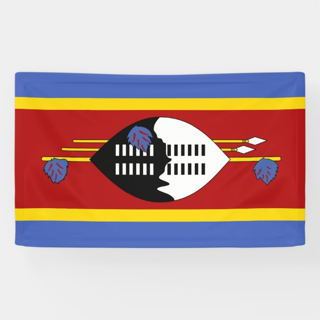 Lona Bandera de Eswatini (Swazilandia) (Horizontal)