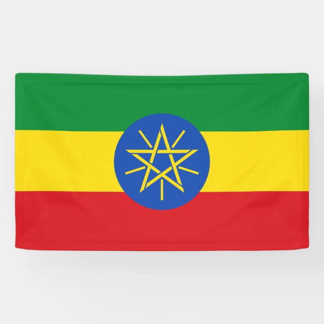 Lona Bandera de Etiopía (Horizontal)