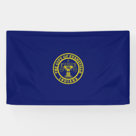 Lona Bandera de Evansville (Indiana)