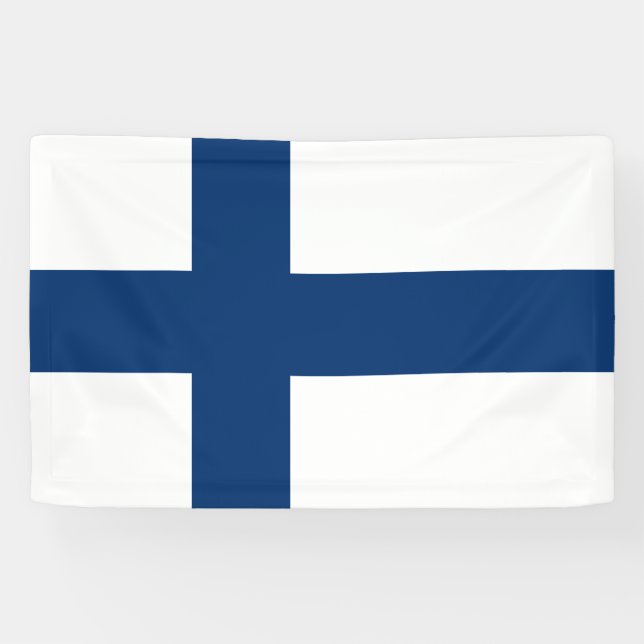 Lona Bandera de Finlandia (Horizontal)