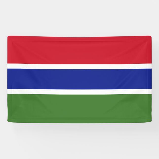 Lona Bandera de Gambia (Horizontal)