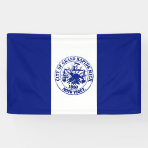 Lona Bandera de Grand Rapids (Michigan City)