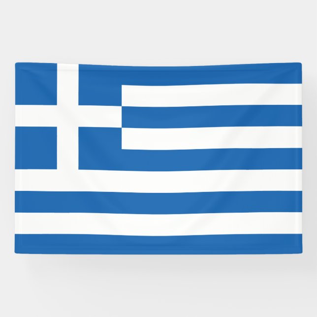 Lona Bandera de Grecia (Horizontal)