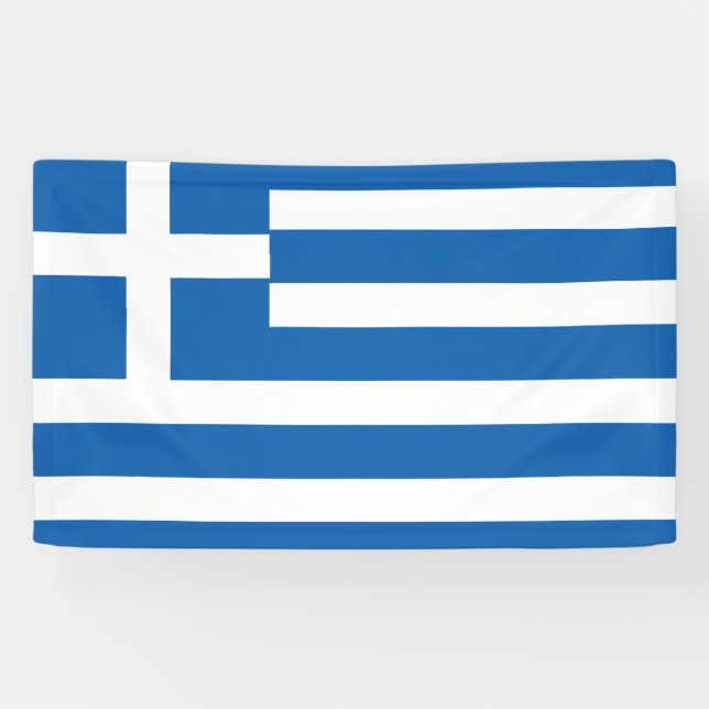 Lona Bandera de Grecia (Horizontal)