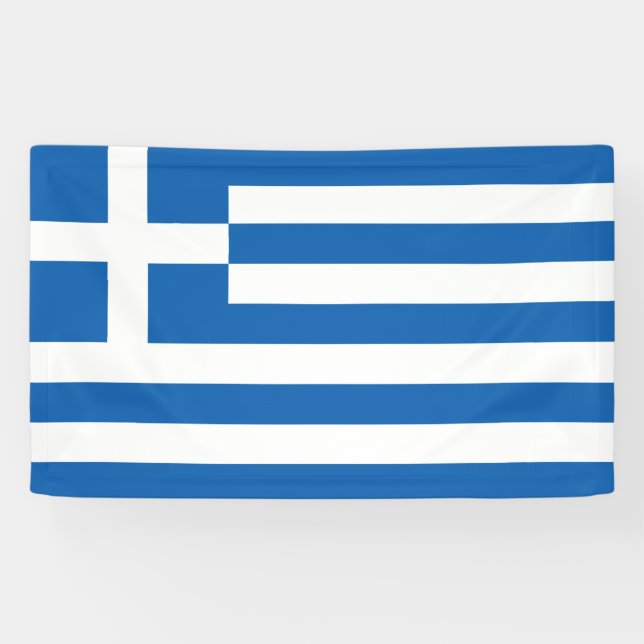 Lona Bandera de Grecia  (Horizontal)