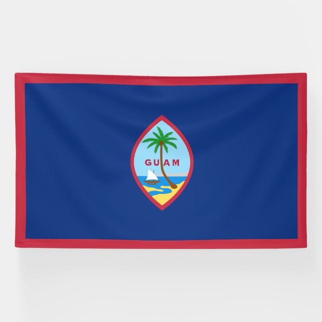 Lona Bandera de Guam (Horizontal)