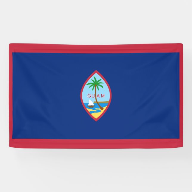 Lona Bandera de Guam (Horizontal)
