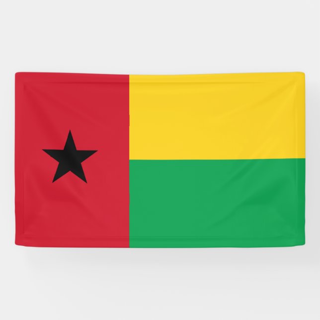 Lona Bandera de Guinea-Bissau (Horizontal)