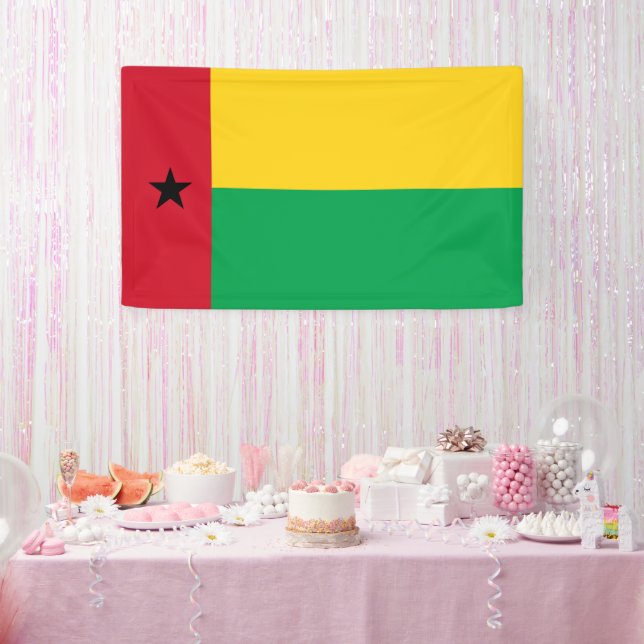 Lona Bandera de Guinea-Bissau (Fiesta)