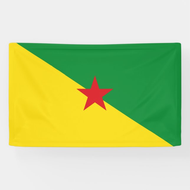 Lona Bandera de Guyana Francesa (Horizontal)