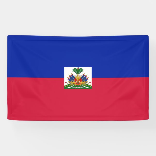 Lona Bandera de Haití (Horizontal)
