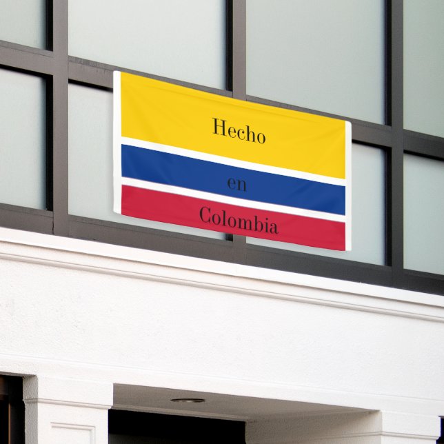 Lona Bandera de Hecho en Colombia (Edificio exterior)