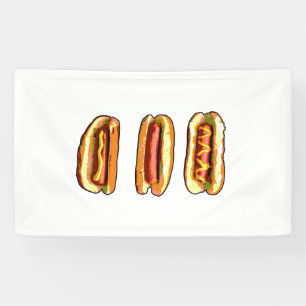 Lona Bandera de Hot dog