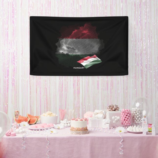 Lona bandera de Hungría (Fiesta)