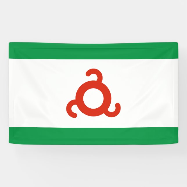 Lona Bandera de Ingushetia (Horizontal)