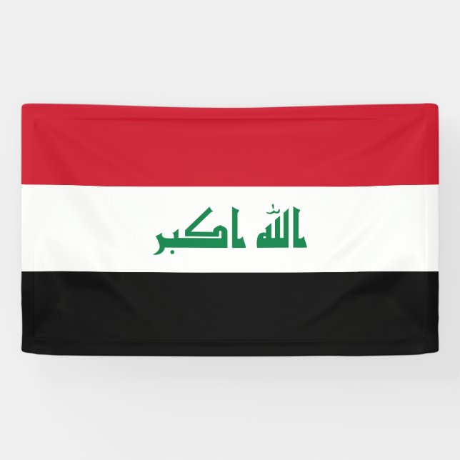 Lona Bandera de Irak (Horizontal)
