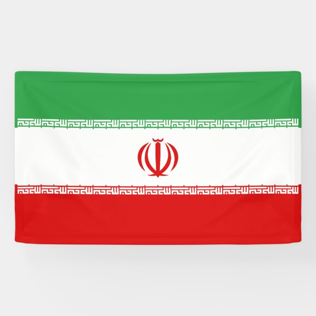 Lona Bandera de Irán (Horizontal)