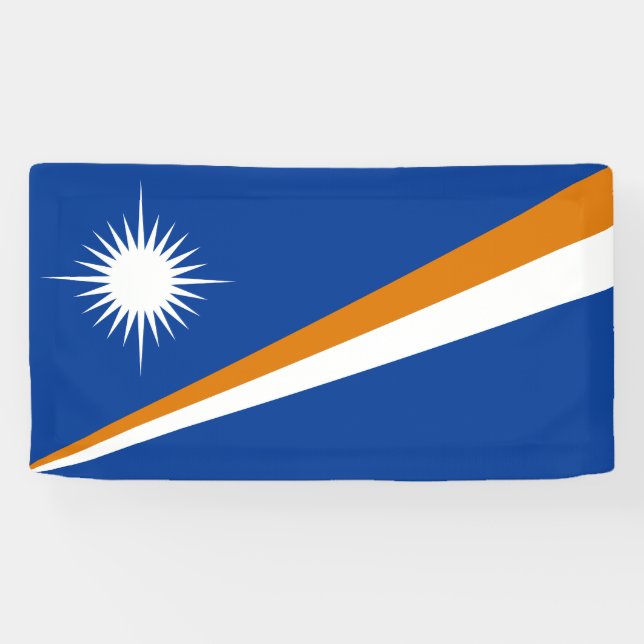 Lona Bandera de Islas Marshall (Horizontal)