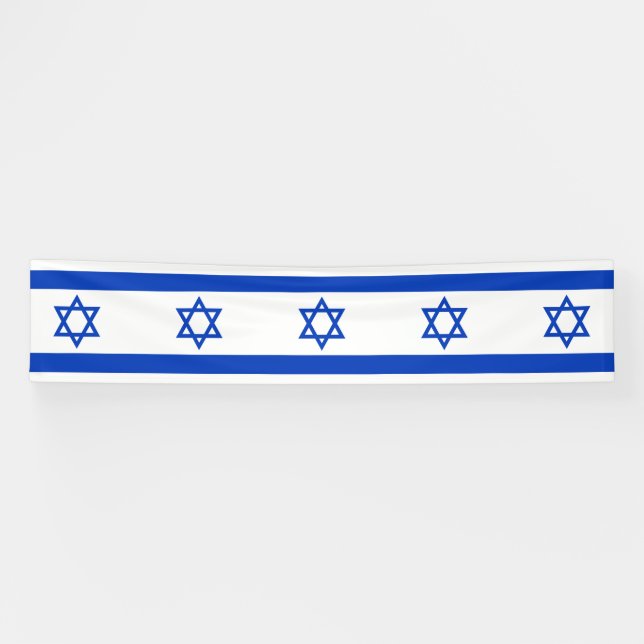 Lona Bandera de Israel (Horizontal)