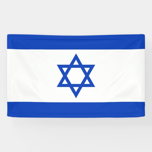 Lona Bandera de Israel (Horizontal)