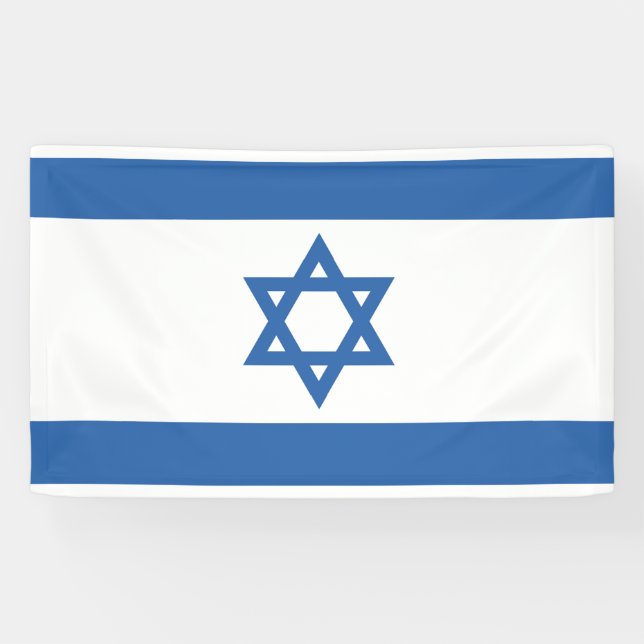 Lona Bandera de Israel (Horizontal)