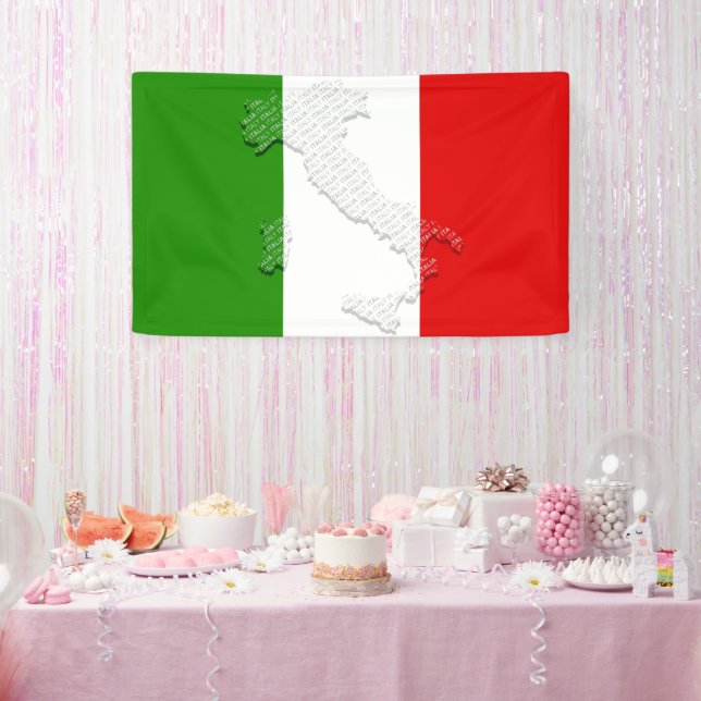 Lona Bandera de Italia (Fiesta)