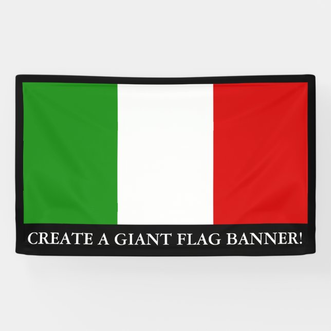 Lona Bandera de Italia (Horizontal)