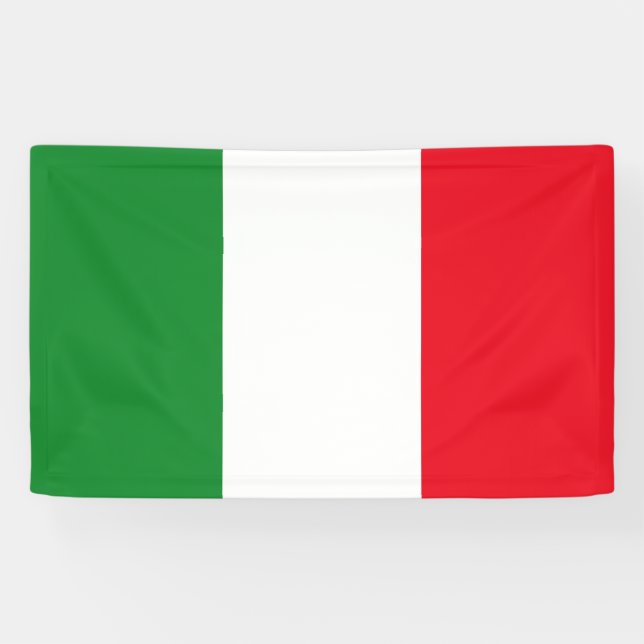 Lona Bandera de Italia (Horizontal)