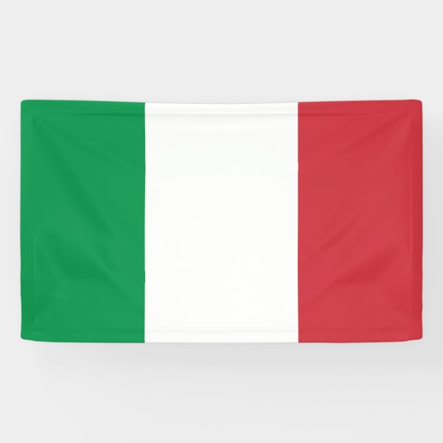 Lona Bandera de Italia (Horizontal)