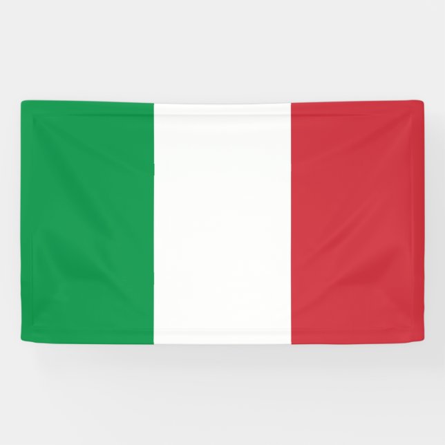 Lona Bandera de Italia (Horizontal)