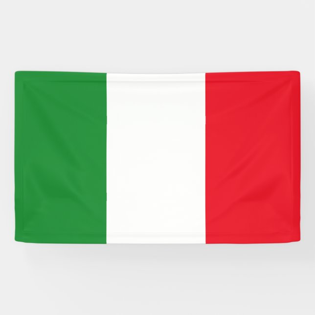 Lona Bandera de Italia (Horizontal)