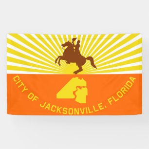 Lona Bandera de Jacksonville Florida Estados Unidos A