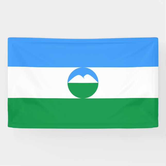 Lona Bandera de Kabardino Balkaria (Horizontal)