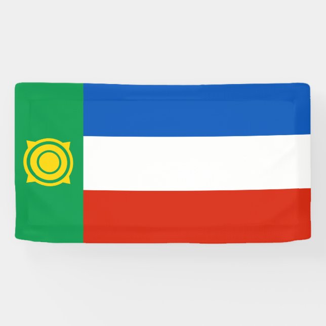 Lona Bandera de Khakasia (Horizontal)