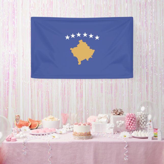 Lona Bandera de Kosovo (Fiesta)