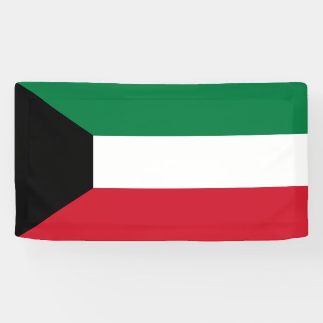 Lona Bandera de Kuwait (Horizontal)