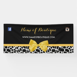 Lona Bandera de la Boutique del Lazo Amarillo