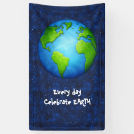 Lona Bandera de la celebración del Día de la Tierra