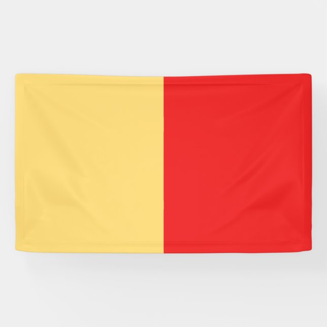 Lona Bandera de la ciudad de Nápoles símbolo de italia  (Horizontal)