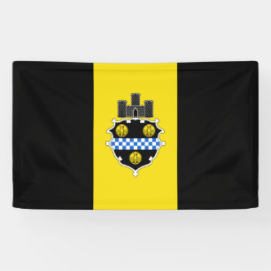 Lona Bandera de la ciudad de Pittsburgh (Pensilvania)