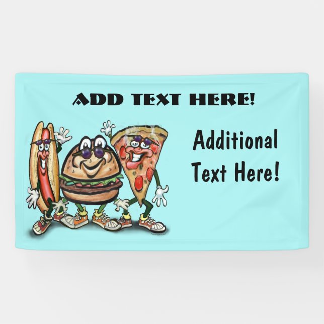 Lona Bandera de la comida campestre (Horizontal)