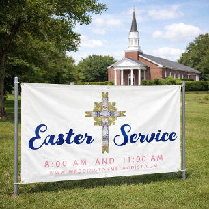 Lona Bandera de la Iglesia para el Servicio de Pascua