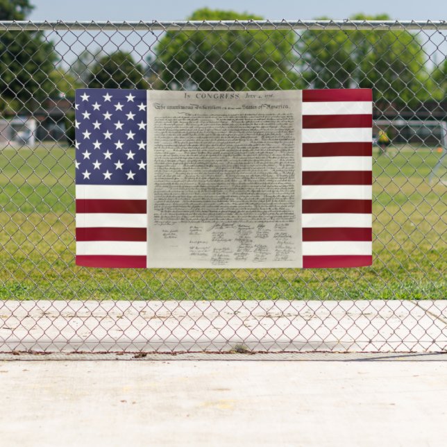 Lona Bandera de la Independencia de la Declaración Amer (In situ)