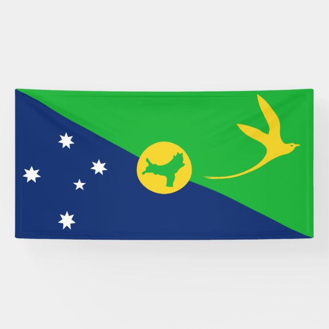 Lona Bandera de la isla de los navidades (Horizontal)